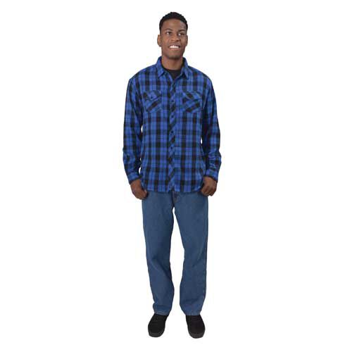 Full Blue Men's 5 Pocket Bonded Fleece Relaxed Fit Denim Jeans