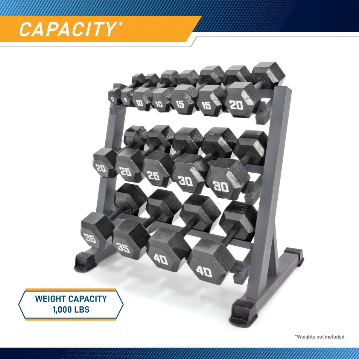 Marcy 3-Tier Dumbbell Weight Rack