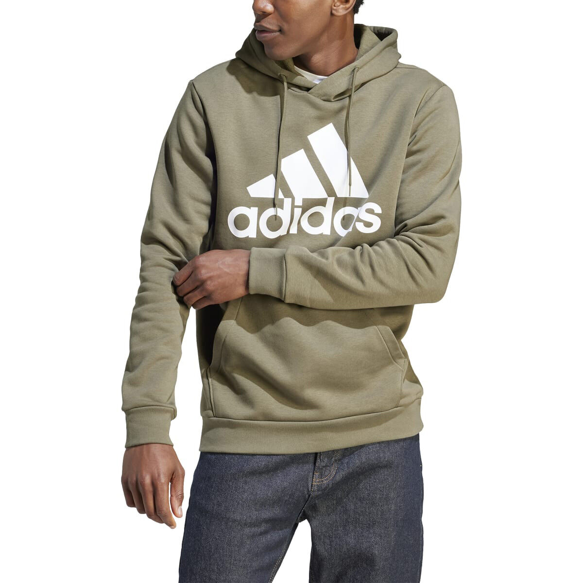 adidas Men's Big Logo Flc Hood
