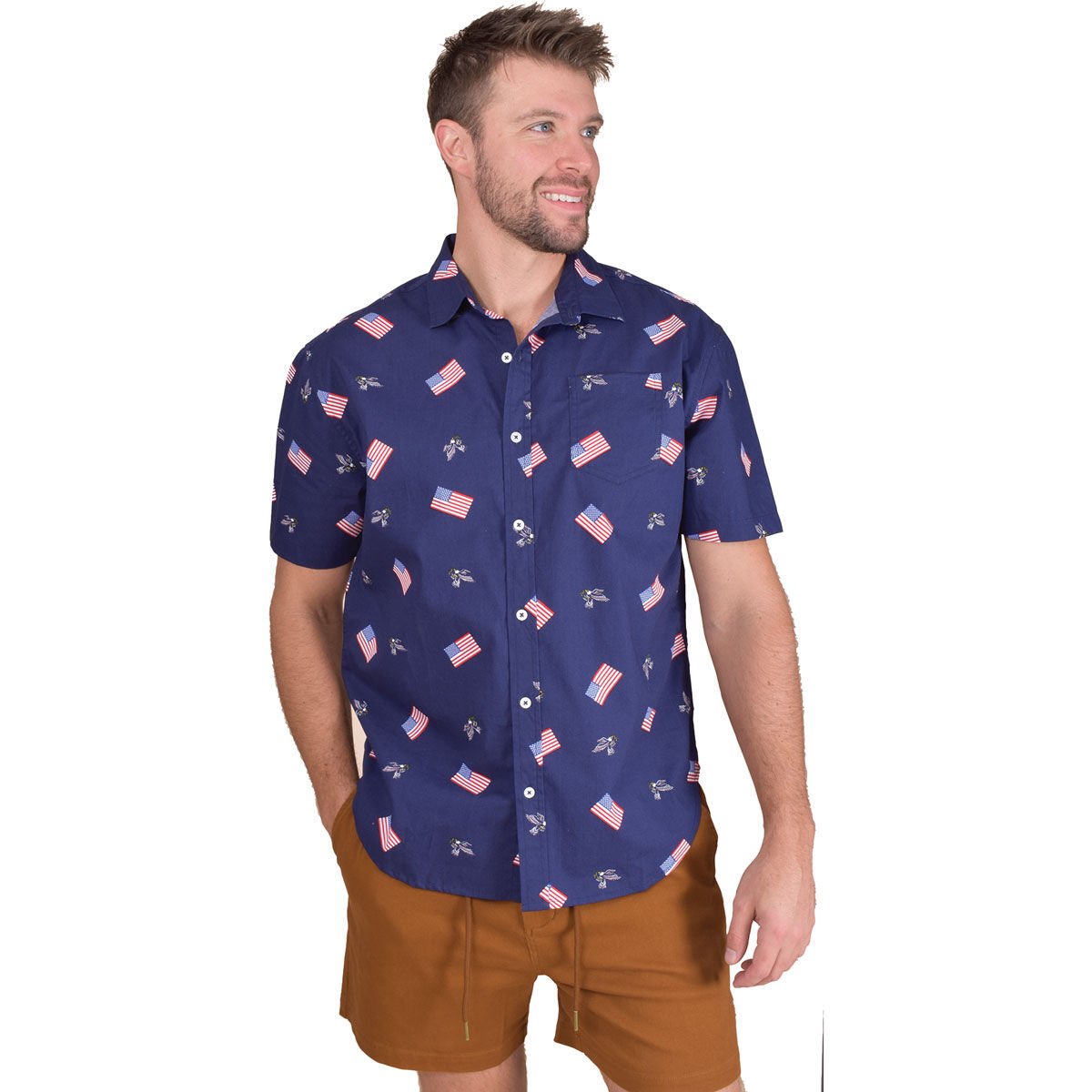Staghorn Outfit Men's Short Sleeve Print Woven