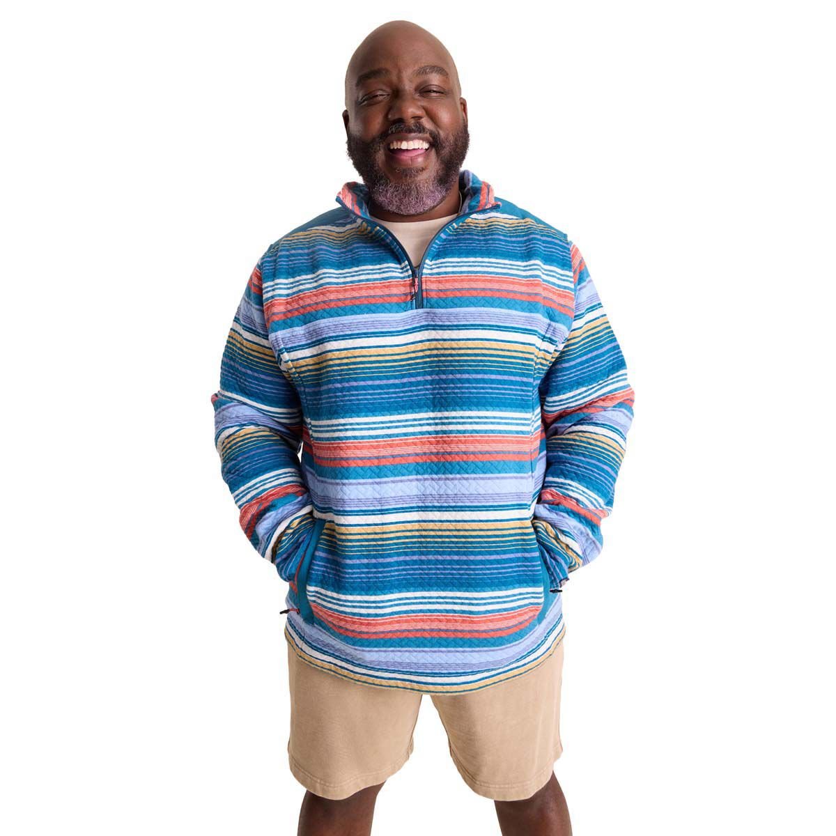 Chubbies Men's Even Keel (Quilted Quarter-Zip)