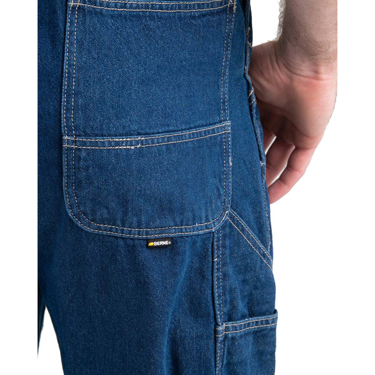 Berne Men's Heritage Unlined Washed Denim Bib Overall