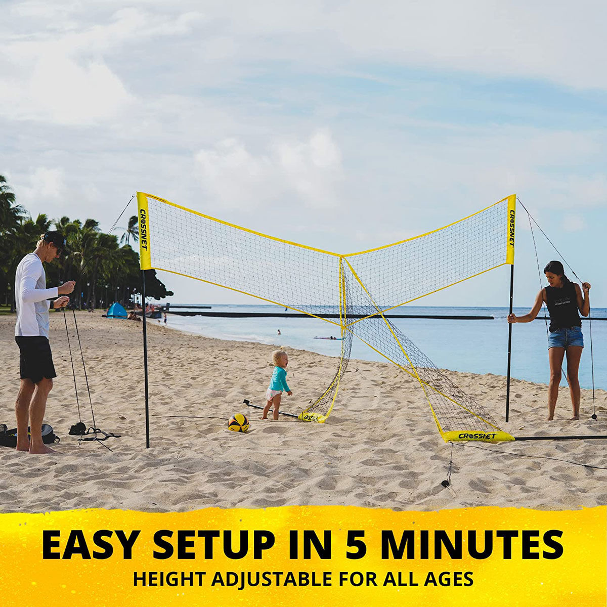 Crossnet Volleyball Game
