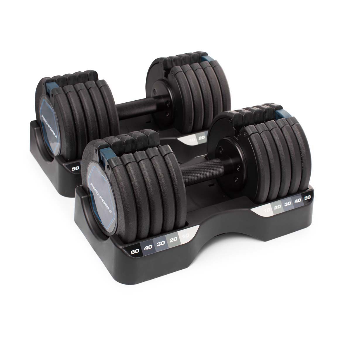 ProForm 50 Lb. Select-A-Weight Dumbbell Set
