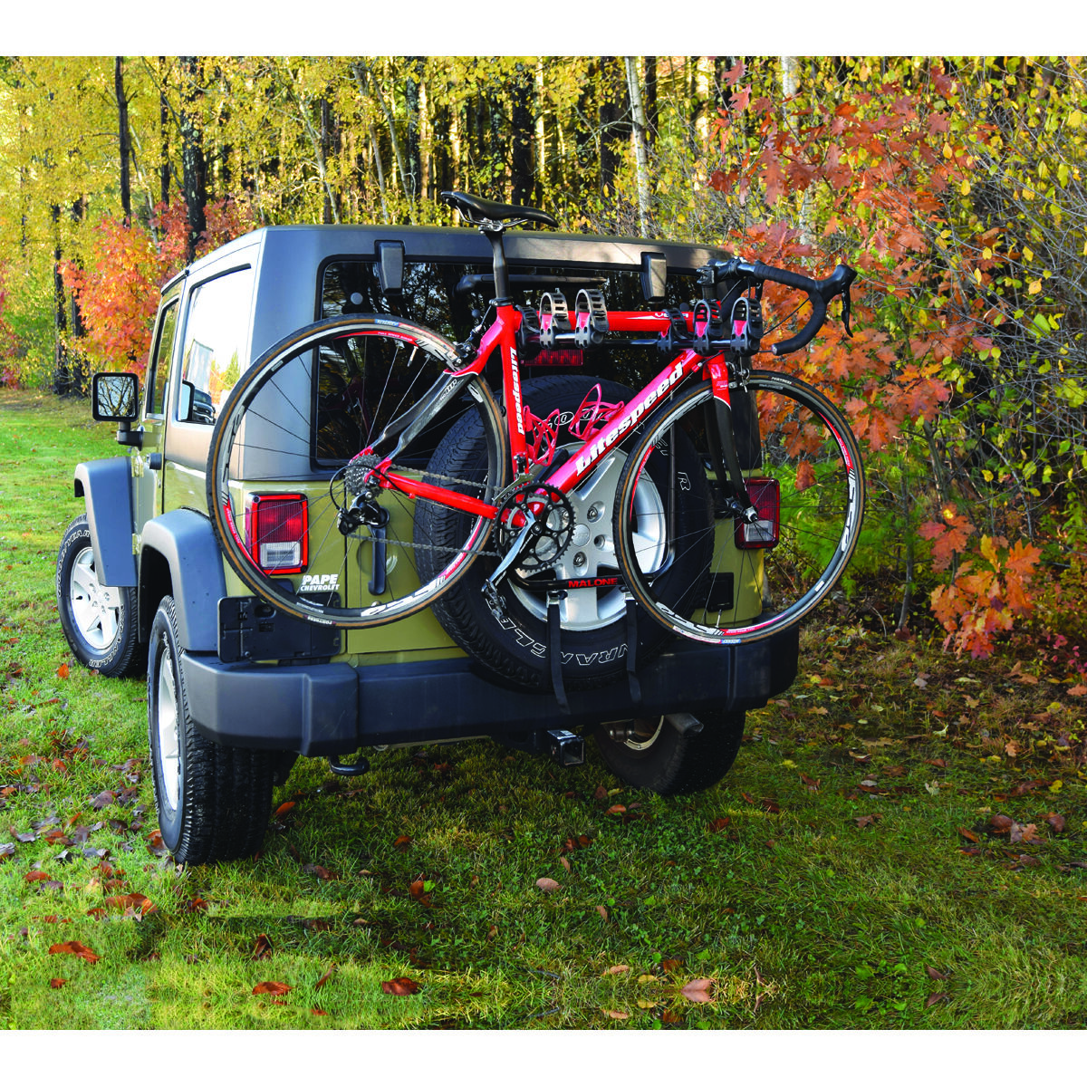 Malone Runway Spare T3 - Spare Tire Mount 3 Bike Carrier