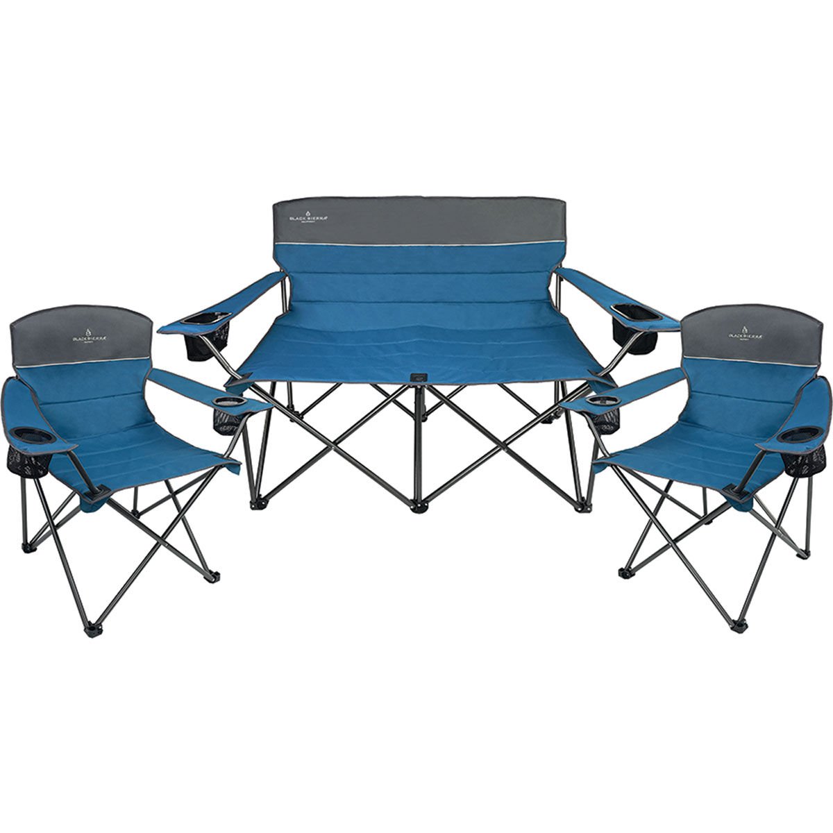 Black Sierra Campfire 3-piece Conversation Set for 4