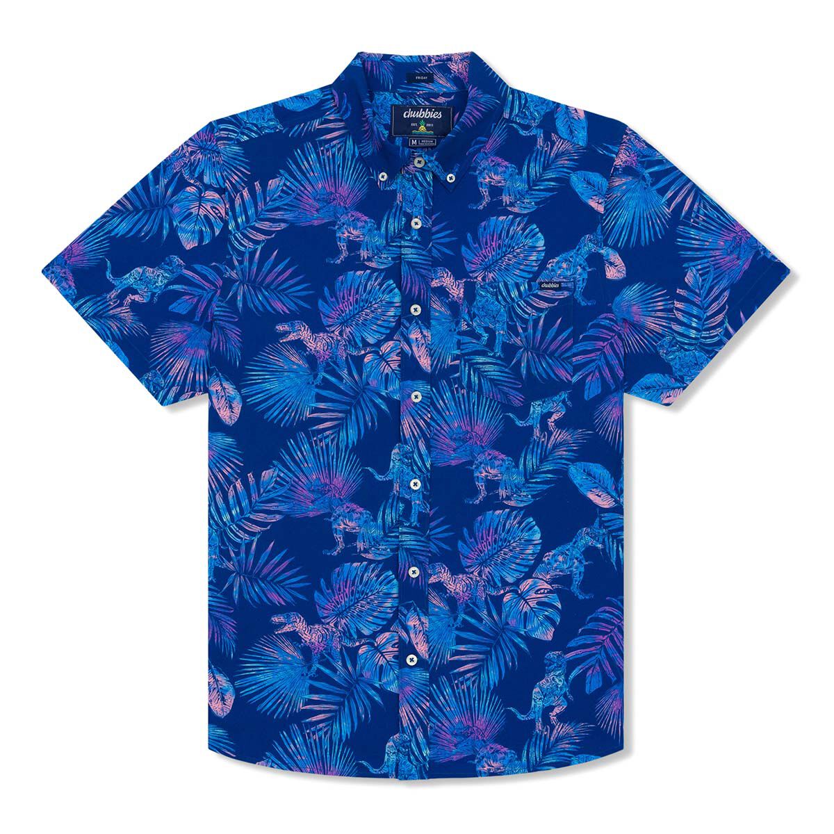 Chubbies Men's  Prehistoric Blue (Performance Friday Shirt)