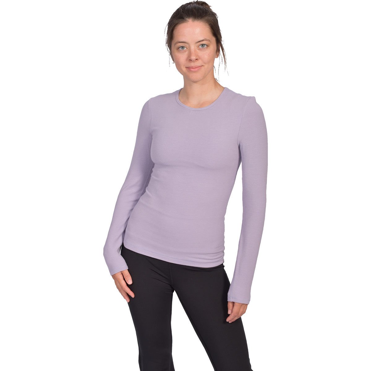 90 Degree Women's Long Sleeve Ribbed Tee
