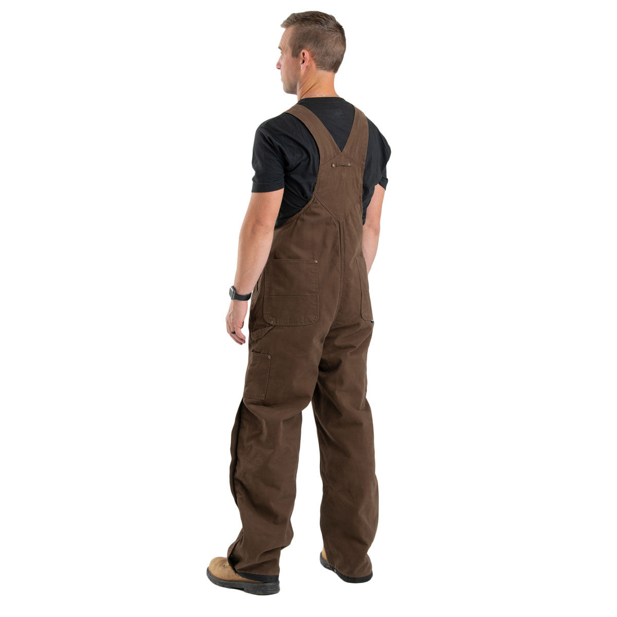 Berne Men's Heartland Insulated Washed Duck Bib Overall