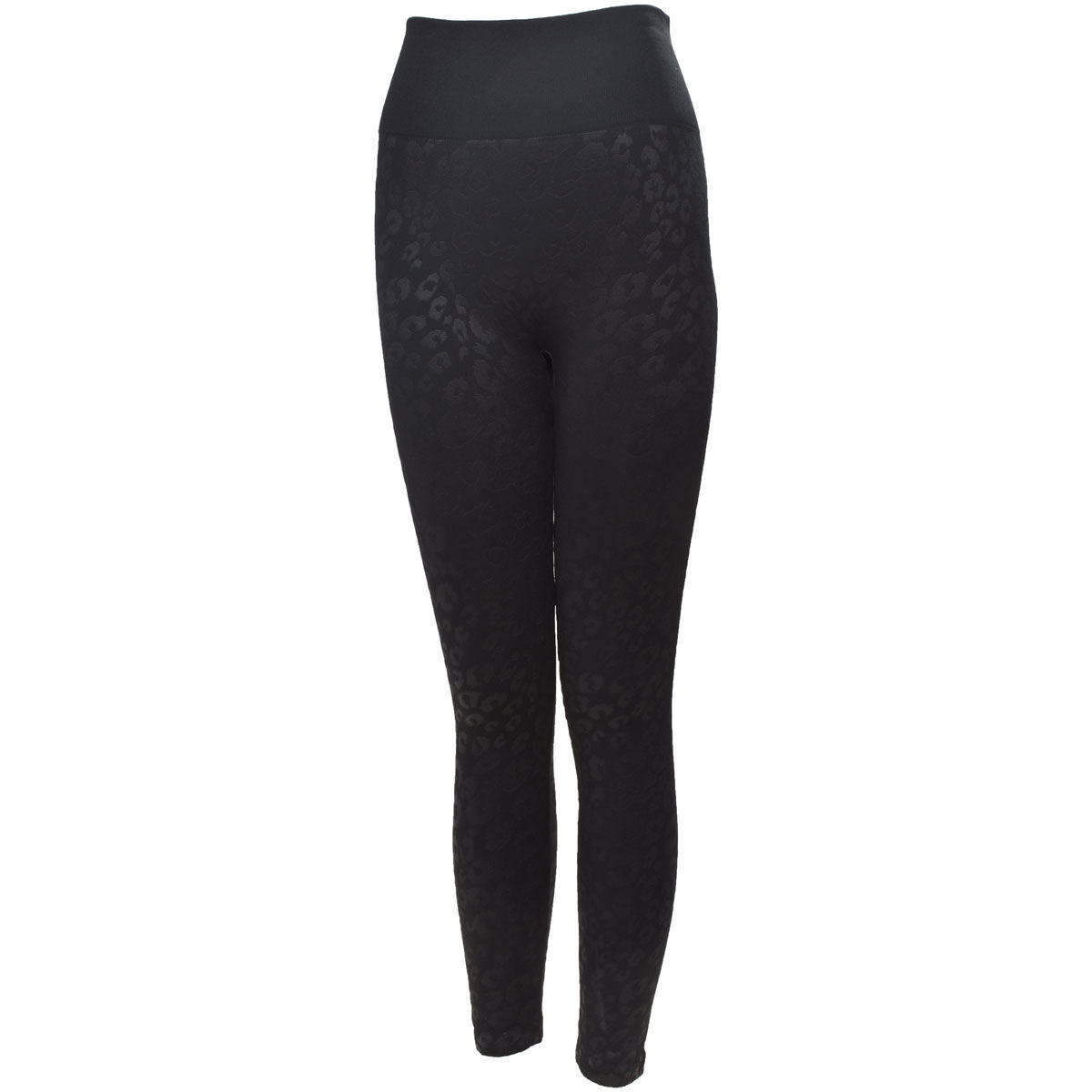 Muk Luks Women's Embossed Cheetah Fleece Lined Leggings