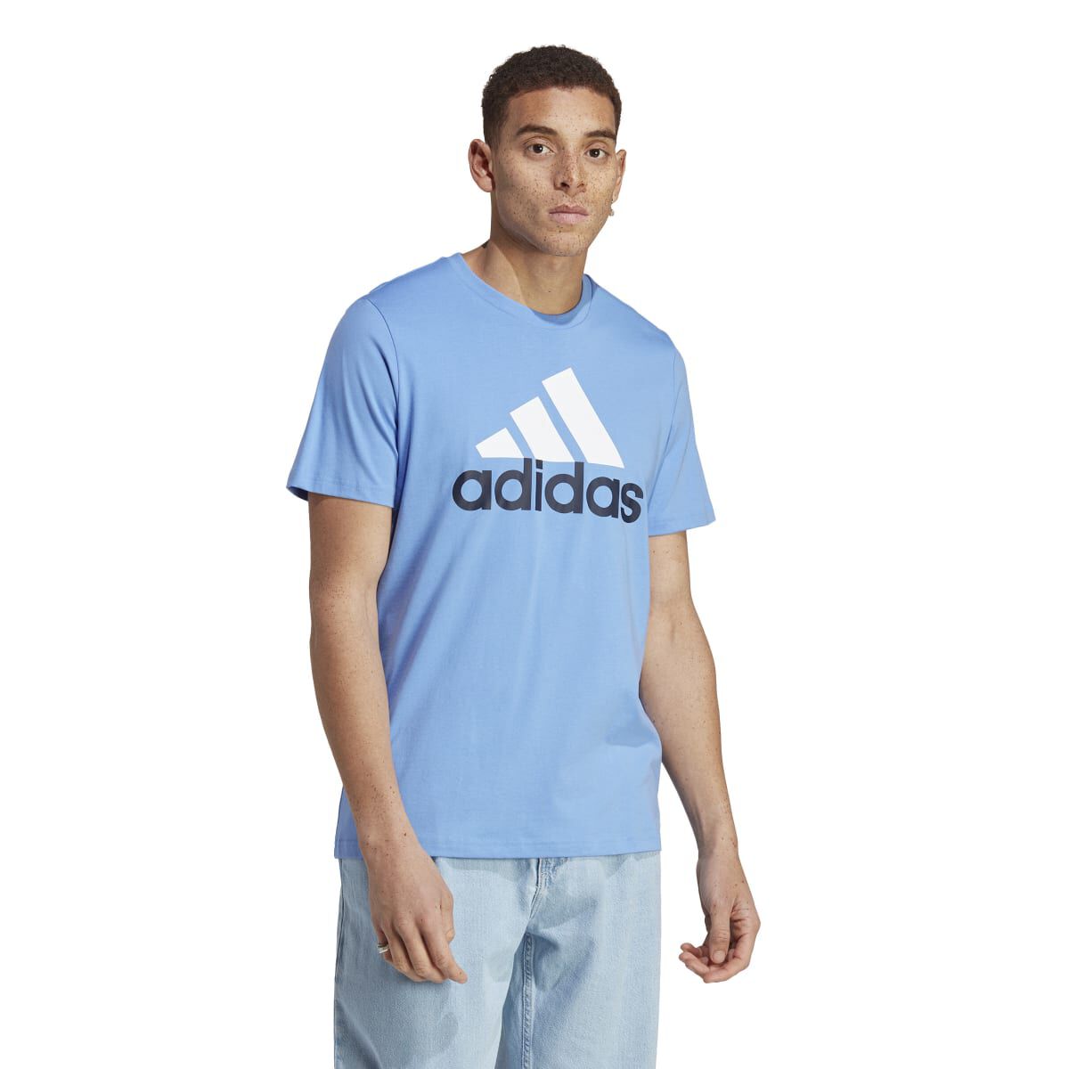 adidas Men's Essentials Single Jersey Big Logo Tee