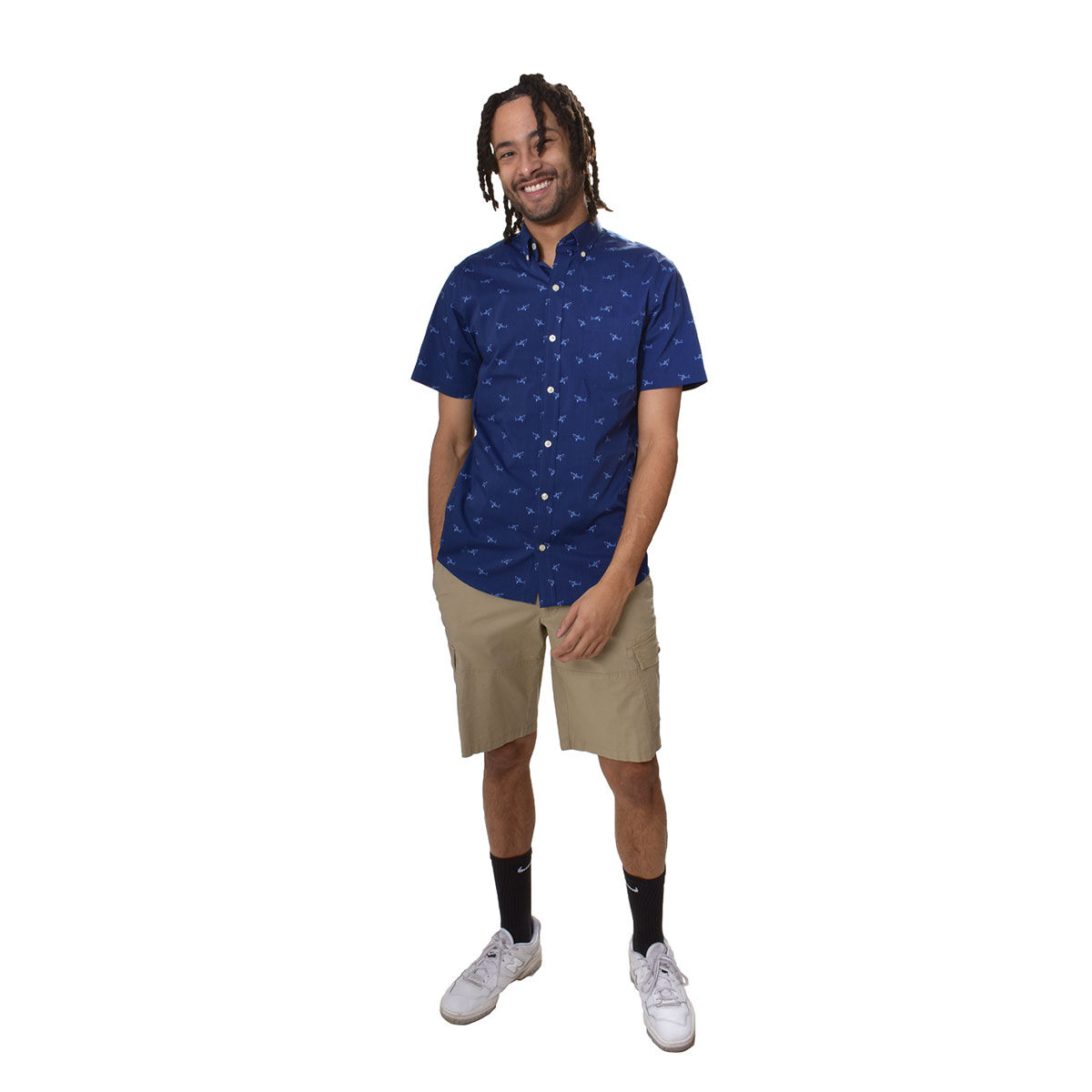 Izod Izod Men's Short Sleeve Fish Print Tee