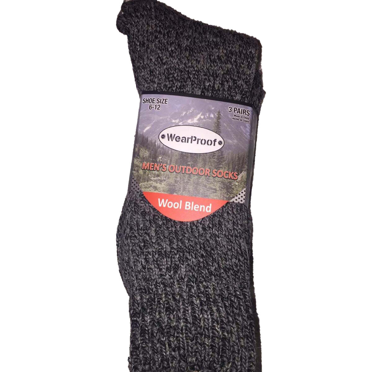 Wearproof Everyday Cotton Blend Socks - 3 Pack