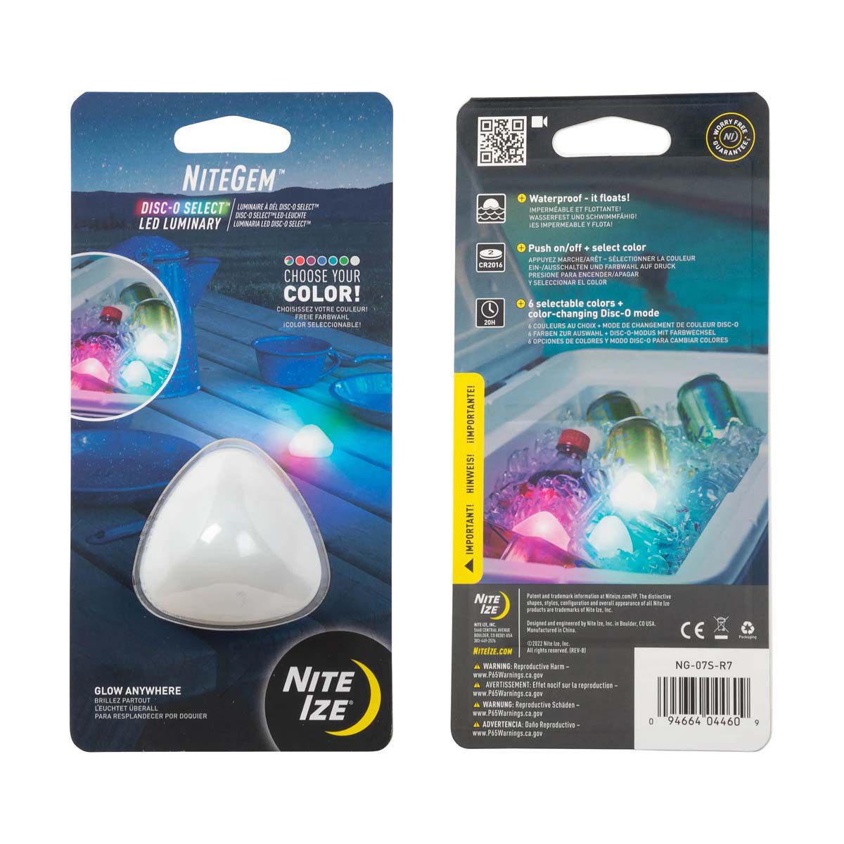 Nite Ize NiteGem  LED Luminary - Disc-O Select