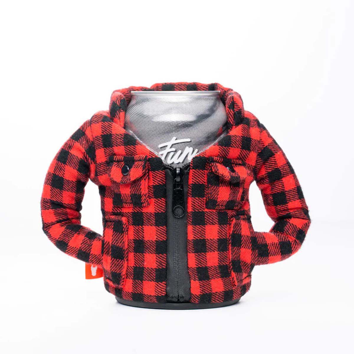 Puffin Beverage Flannel Koozie