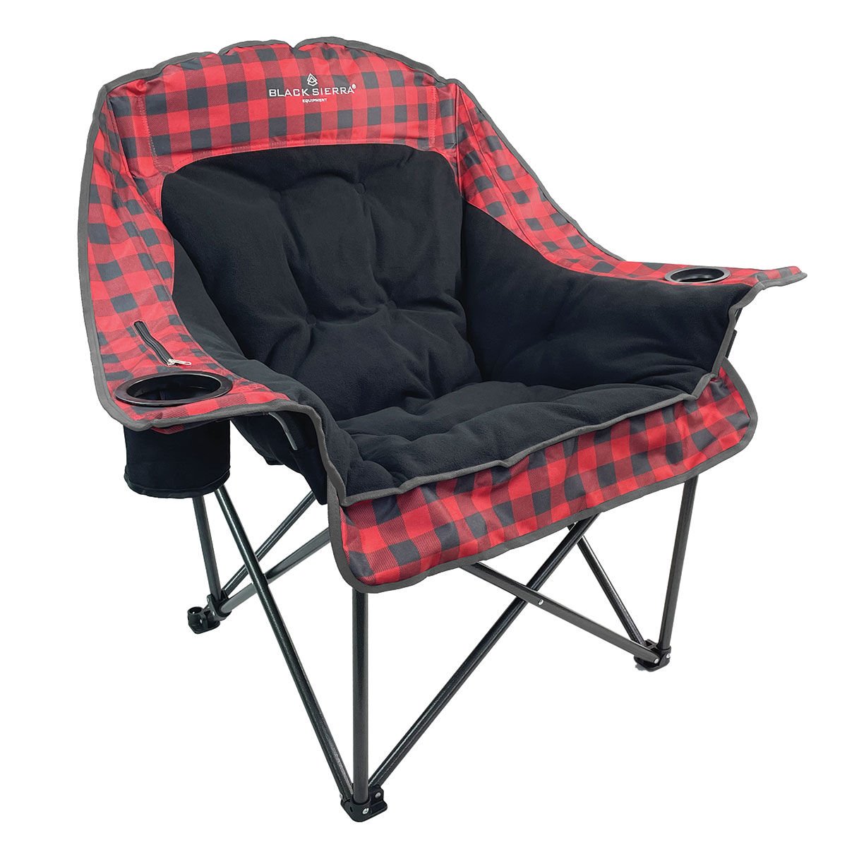 Black Sierra Comfort Cloud Padded Chair