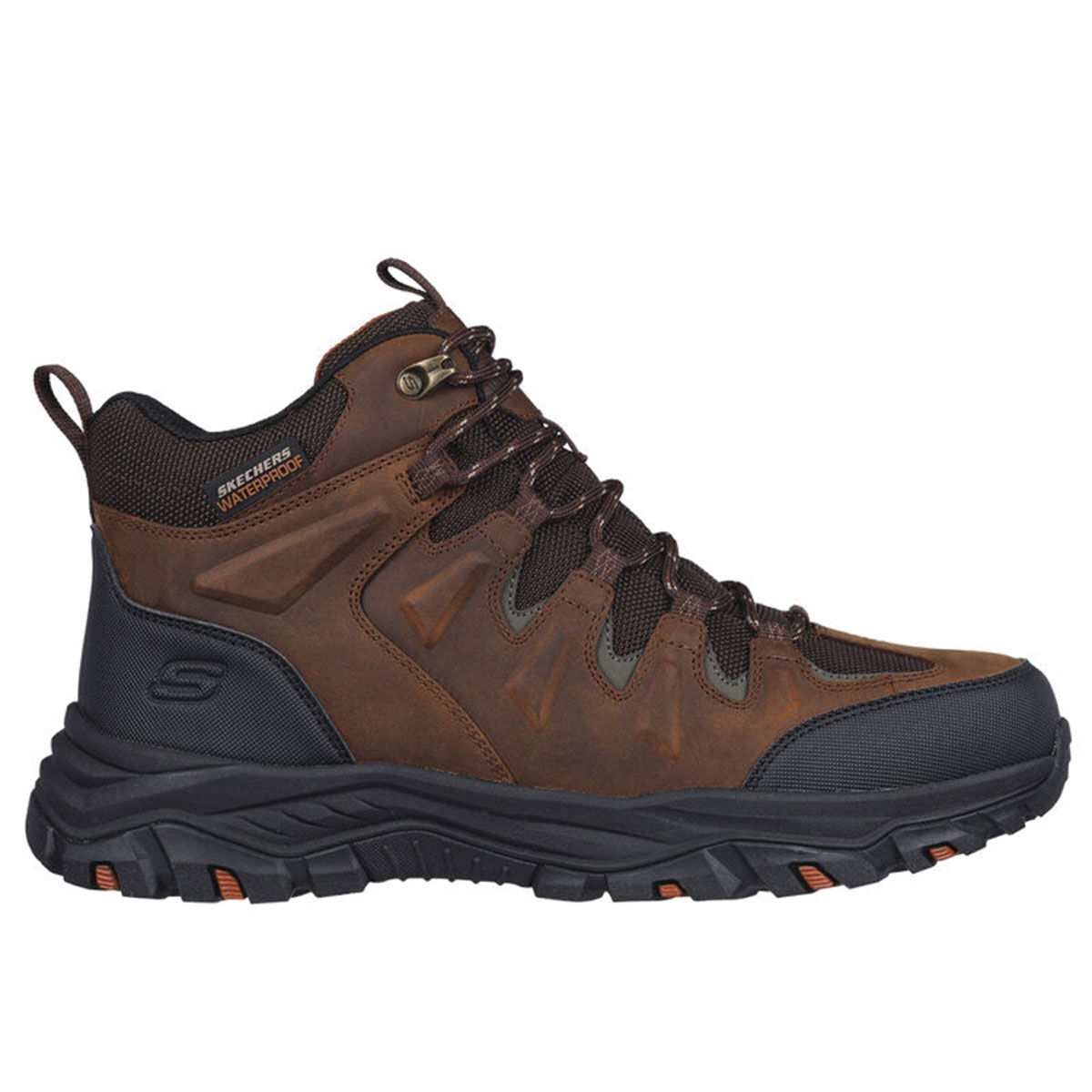 Skechers Men's Waterproof Relaxed Fit Rickter Branson - Brown