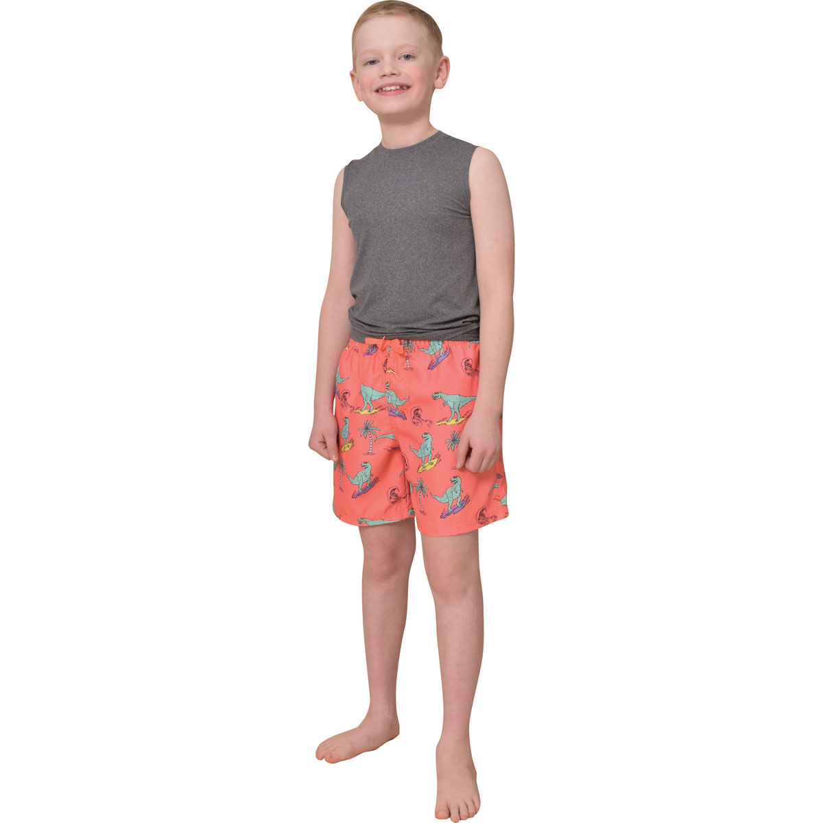 Canyon Creek Boy's Dino Print Volley Shorts