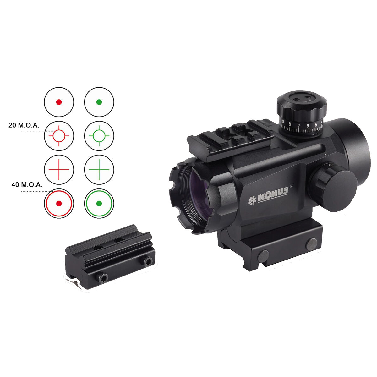 Konus 7378 KONUSSIGHT MULTI RETICLE SIGHT 1X35