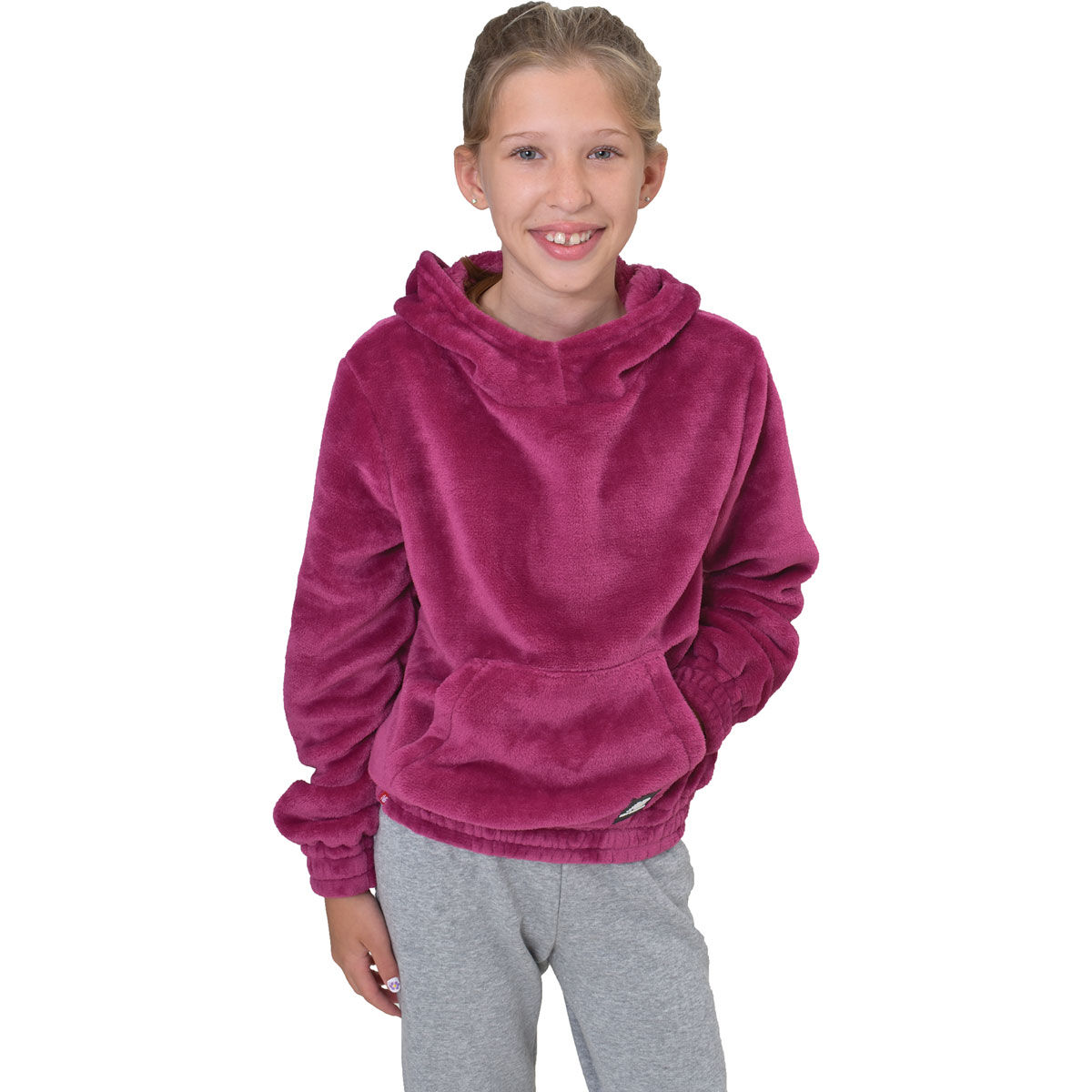New Balance Girls' Patch Cuddle Hoodie