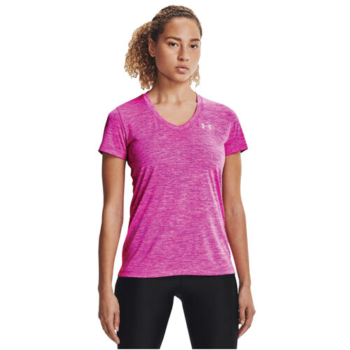 Under Armour Women's Short Sleeve Tech Twist V-Neck Tee