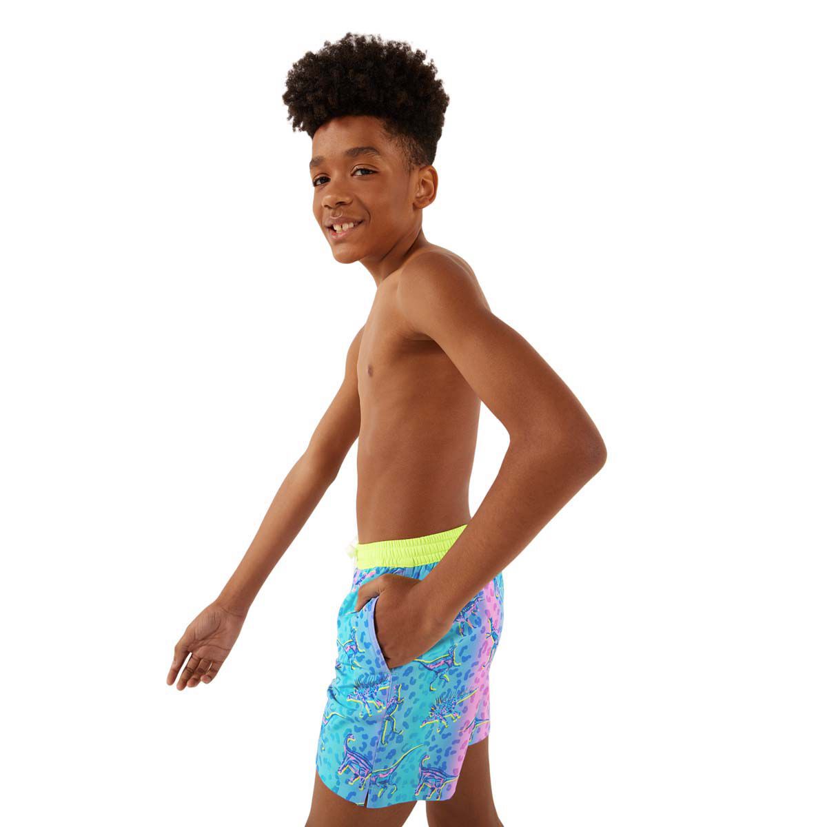 Chubbies Men's Dino Delights (Youth Classic Swim Trunk)