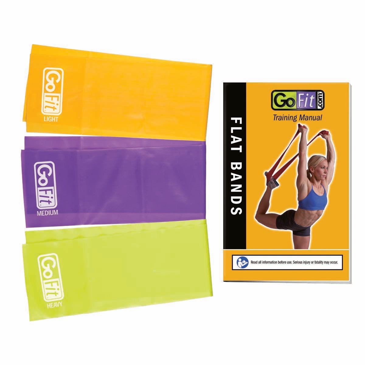 Go Fit 3pk Latex-Free Flat Band Set