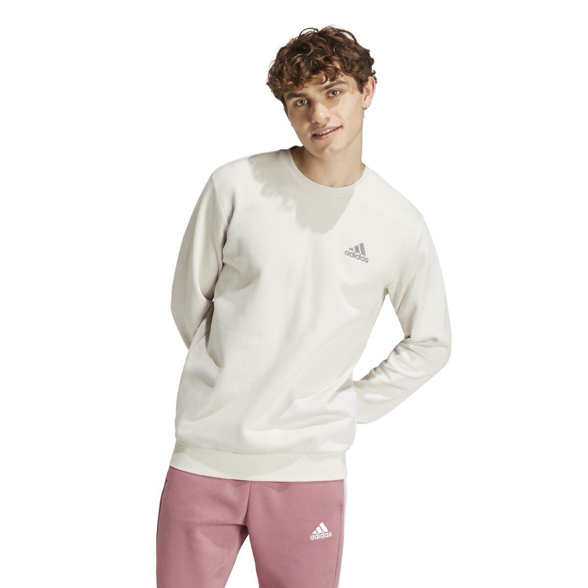 adidas Men's Long Sleeve Feel Cozy Crew