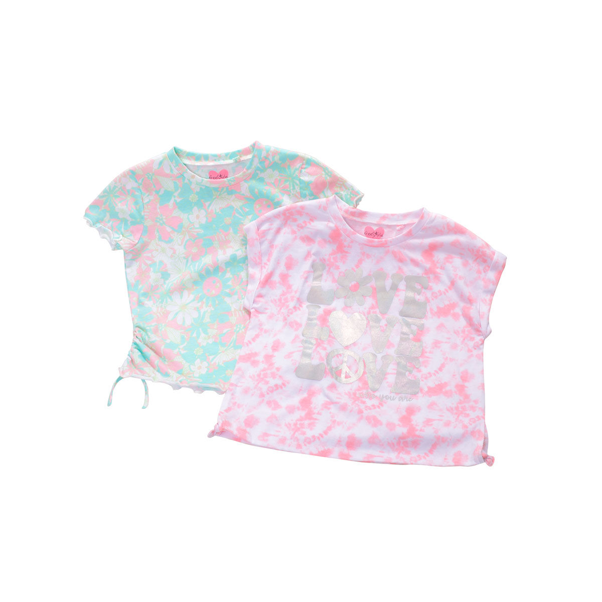 Freestyle Girls' 2 Pack Short Sleeve Tees