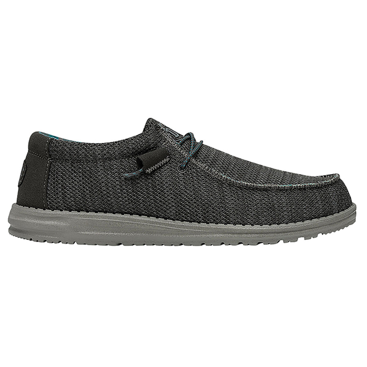 HeyDude Men's Wally Sox Charcoal Shoes