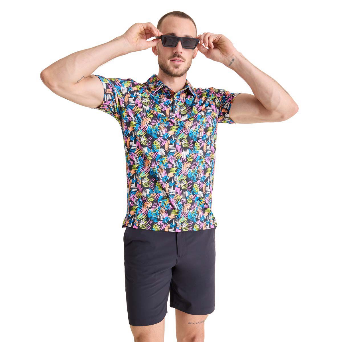 Chubbies Men's Abstract Aloha (Performance Polo )