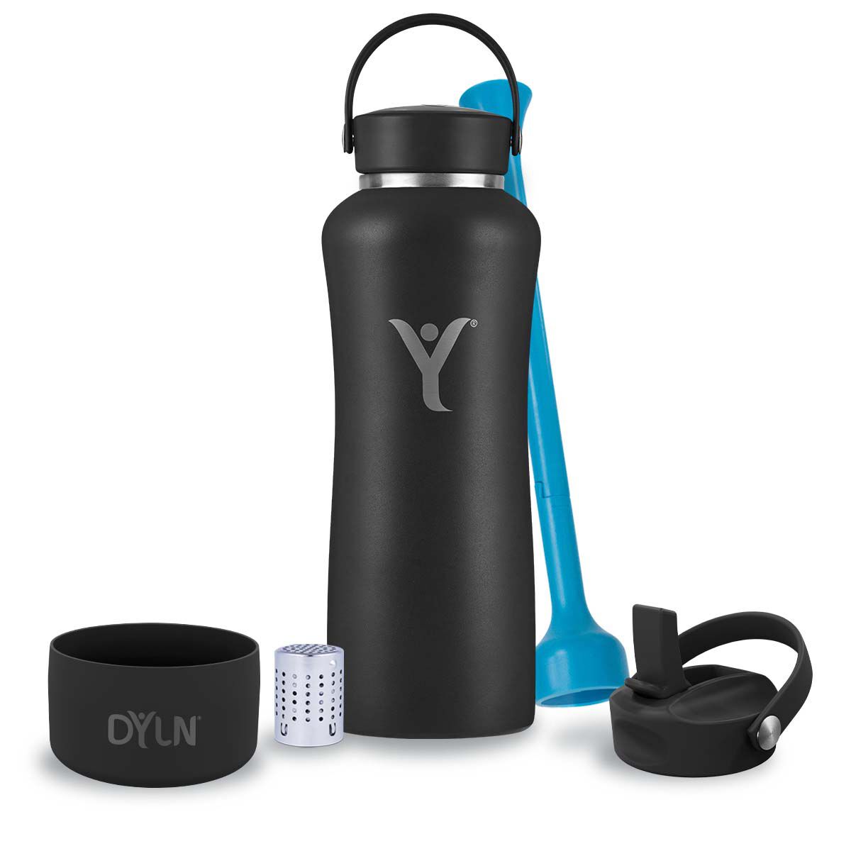 Dyln Inc 40 oz Bottle Bundle (Diffuser, Sports Cap, Bottom Guard)