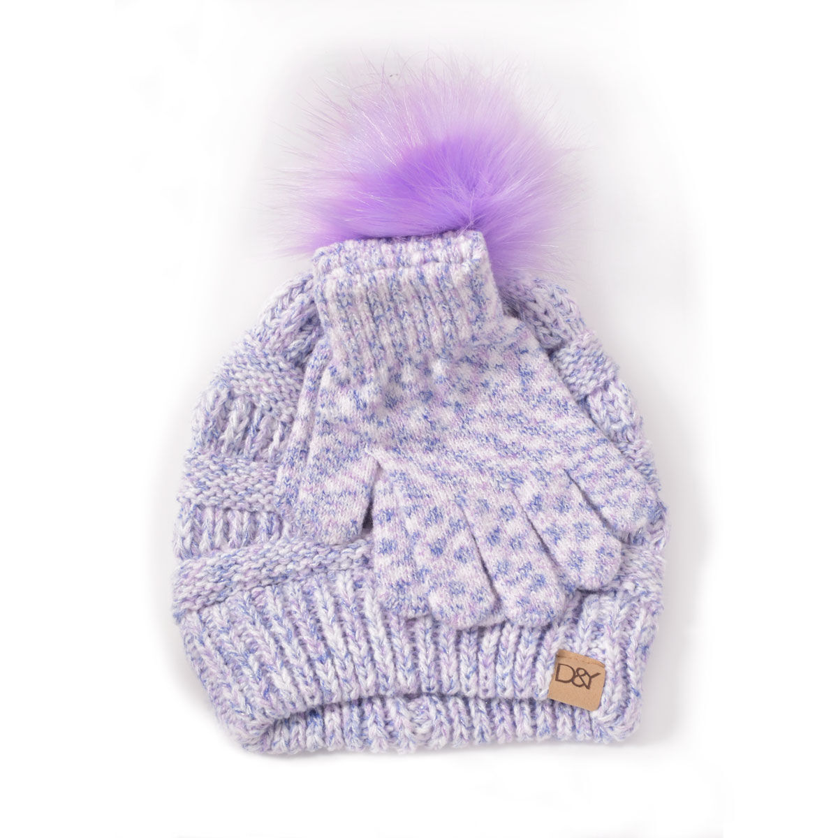 David & Young Girls' Nep Beanie W/Pom