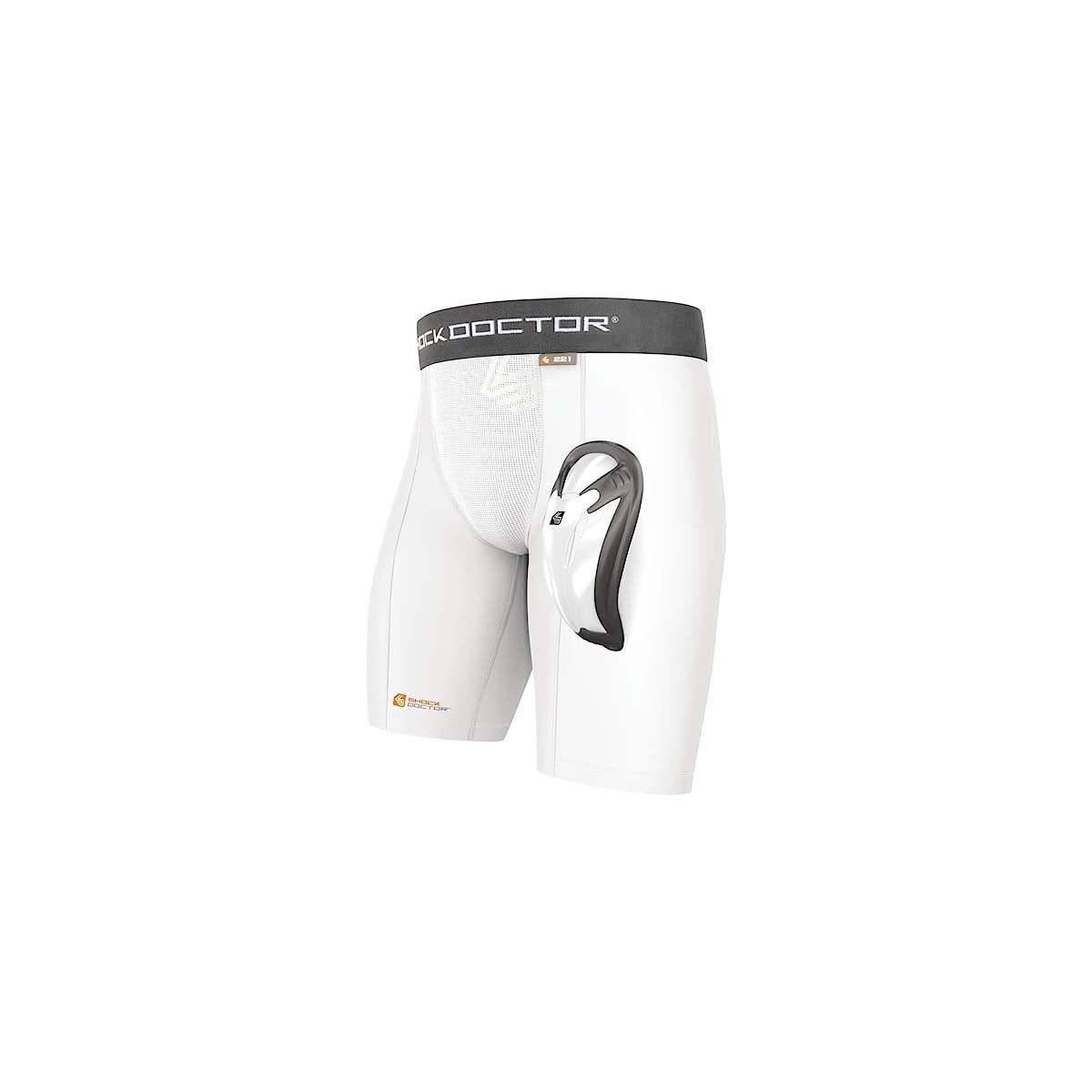 Shock Doctor CompShor w/BioCup Wht B/XL