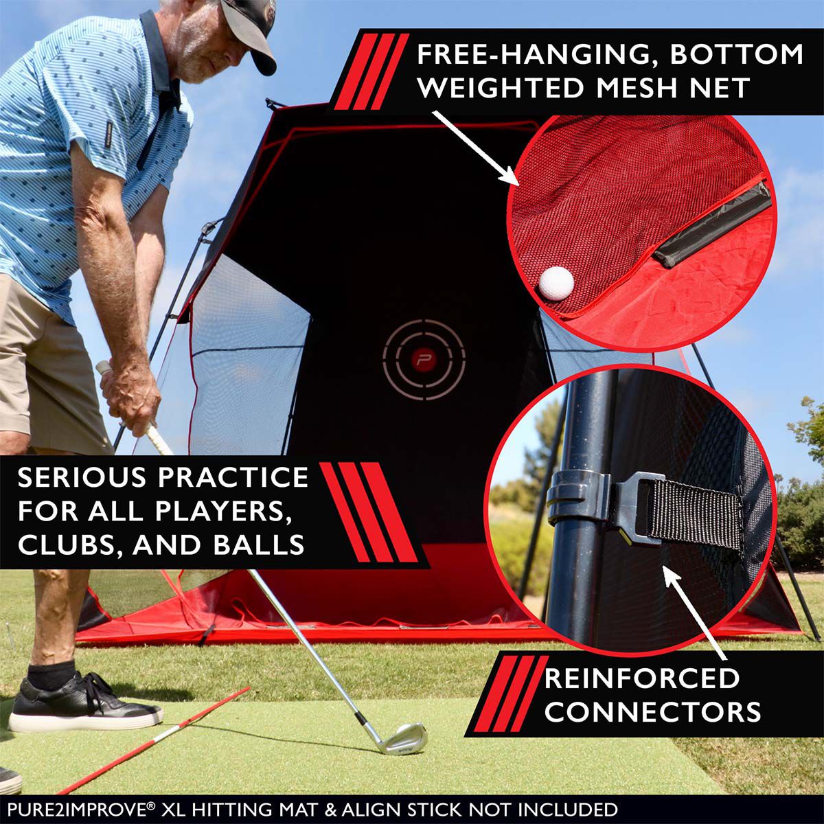Pure2improve Half Dome Instant Golf Net