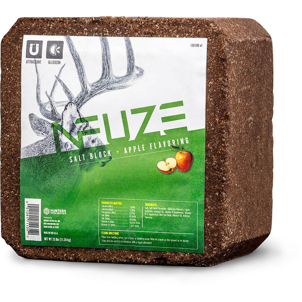Hunters Special NFUZE Apple Salt Lick Block