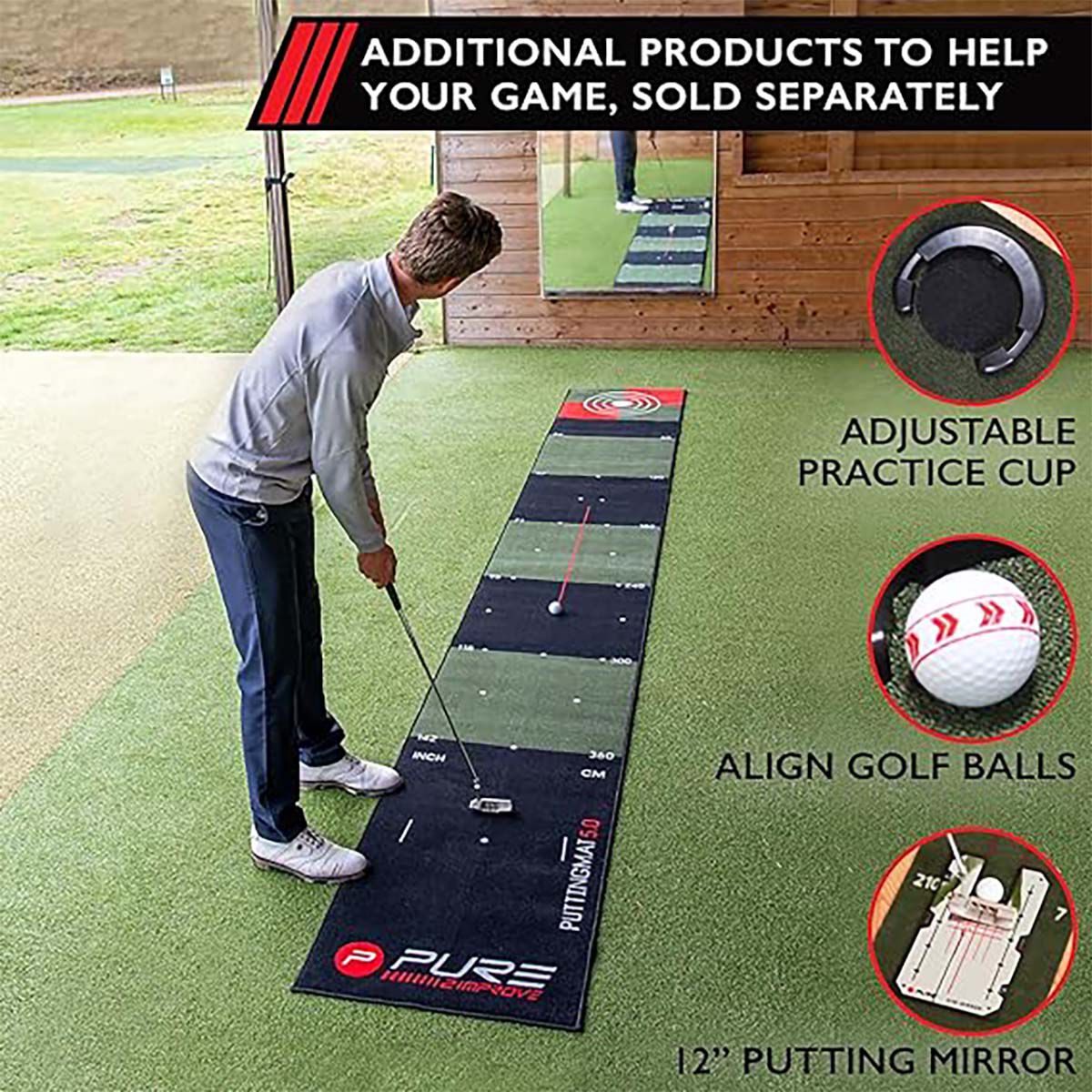Pure2improve 5.0 Golf Putting Mat