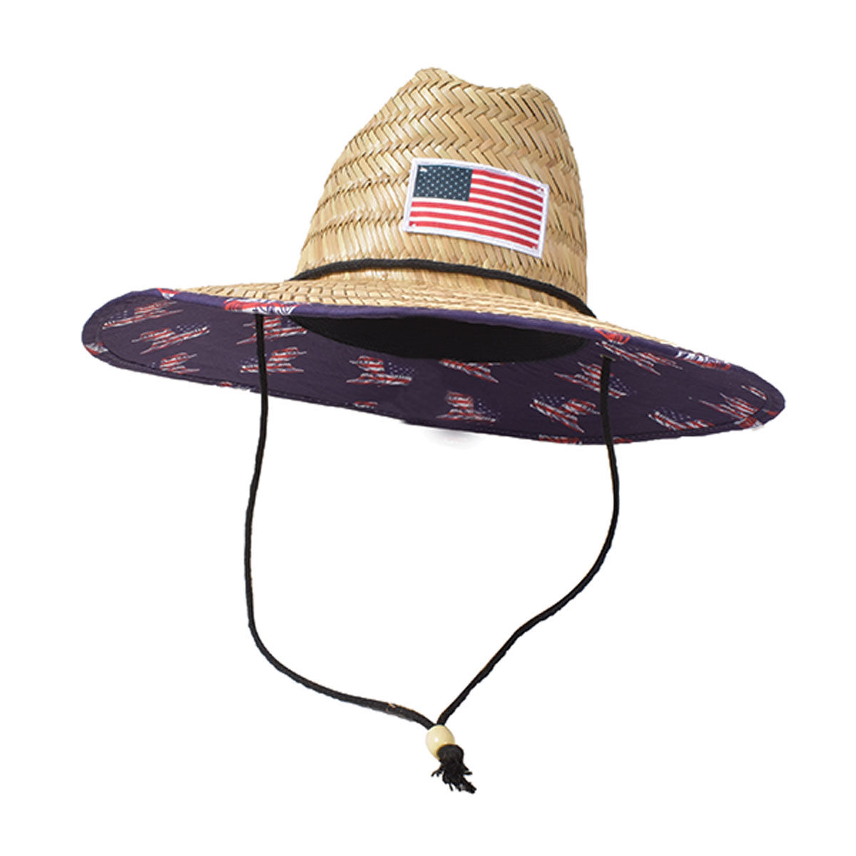 Lucky 7 Men's Wide Brim Straw Hat
