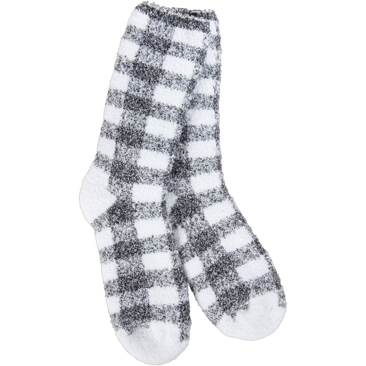 Fireside Women's Cozy Socks Black Checker