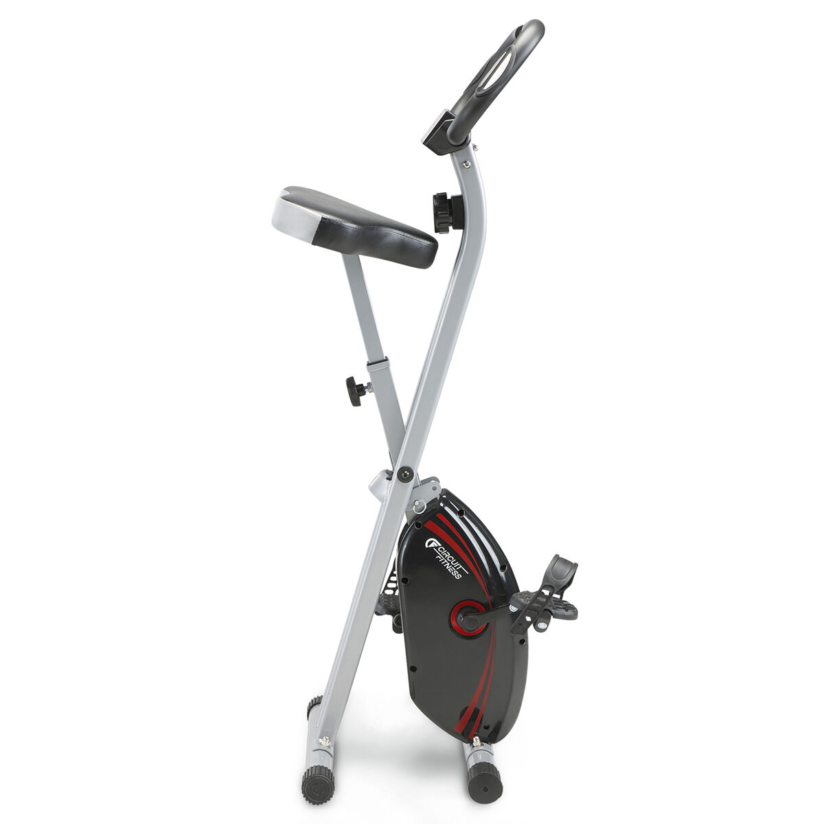 Circuit Fitness Folding Upright Exercise Bike with Adjustable Resistance