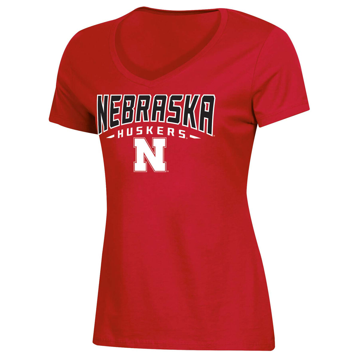 Knights Apparel Women's Short Sleeve Nebraska Classic Arch Tee