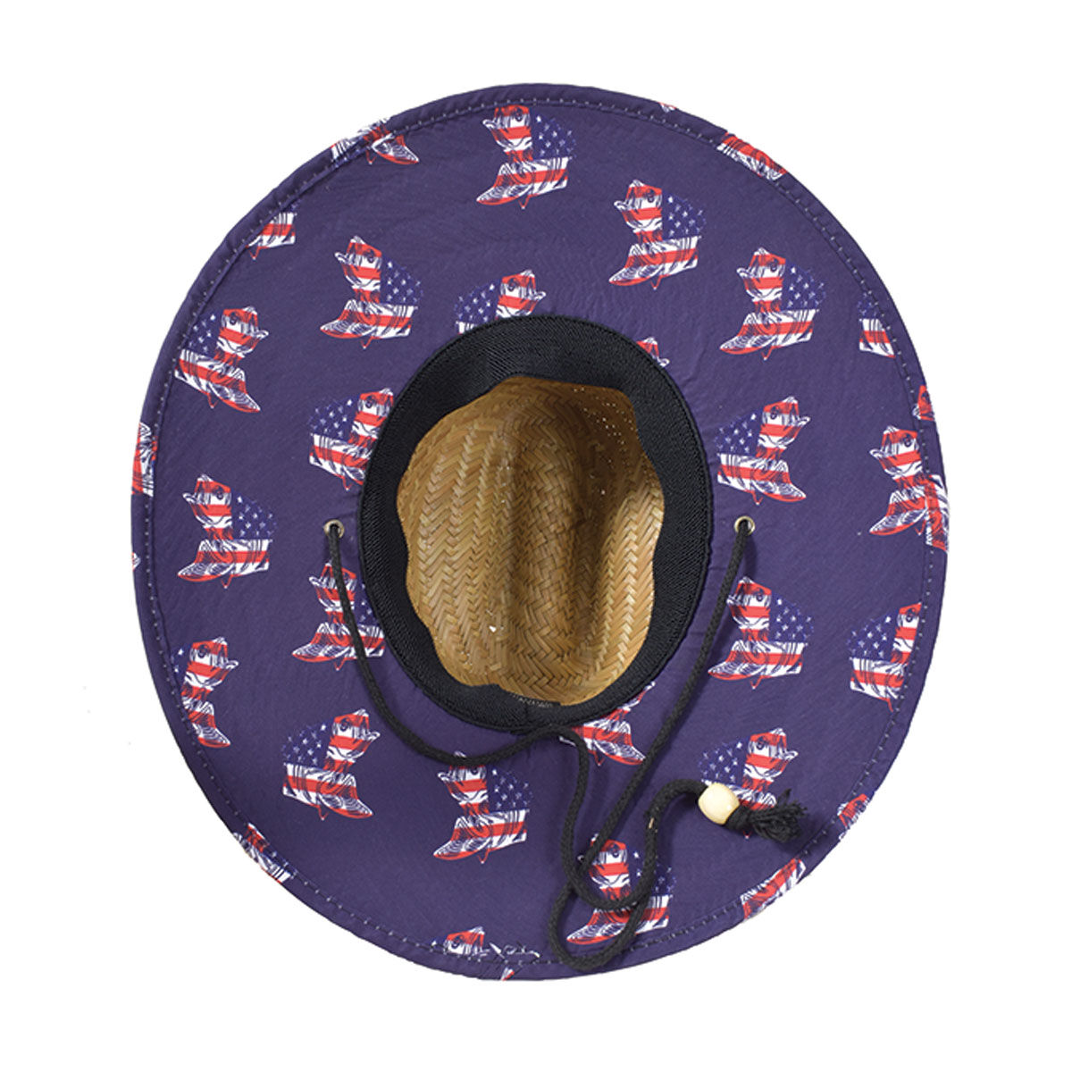 Lucky 7 Men's Wide Brim Straw Hat
