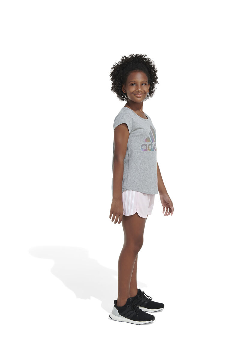 adidas Girls' AEROREADY® 3-Stripe Pacer Mesh Shorts