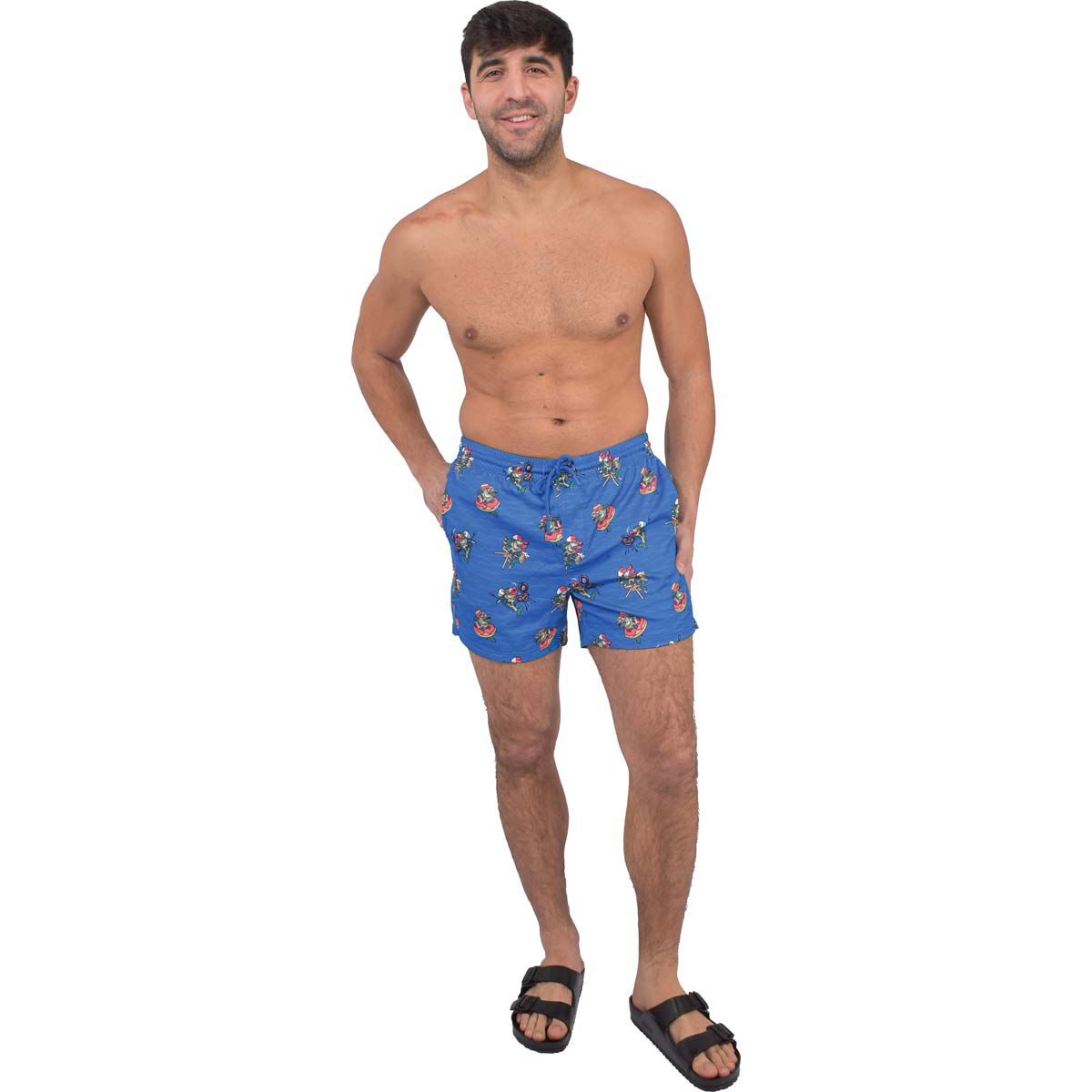 Aeroline Men's 5" 2in1 Bluebass Swim Trunks