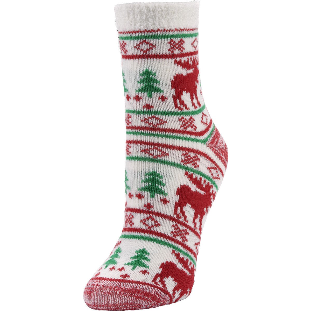 Fireside Women's Cozy Socks Moose Holiday