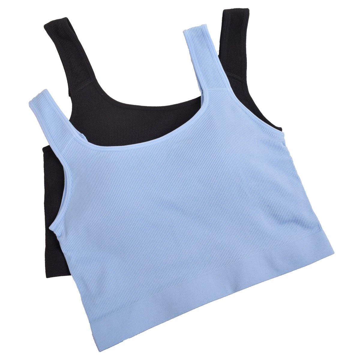 Jockey Women's 2Pack Seamless Rib Scoop Bra