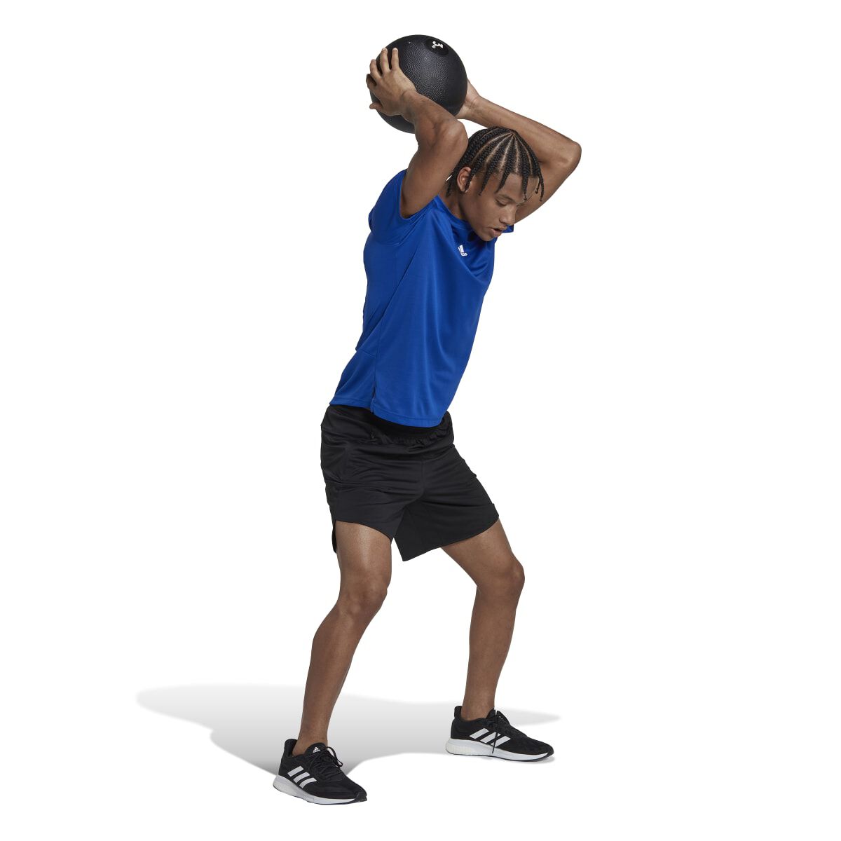 adidas Men's Aeroready Hiit Back 3-Stripes Training Tee