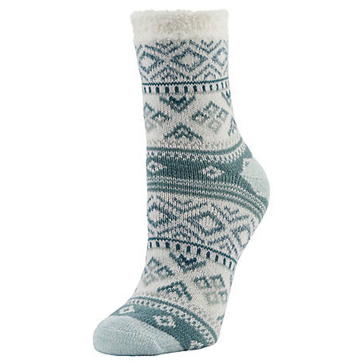 Fireside Women's Cozy Socks Aztec Teal