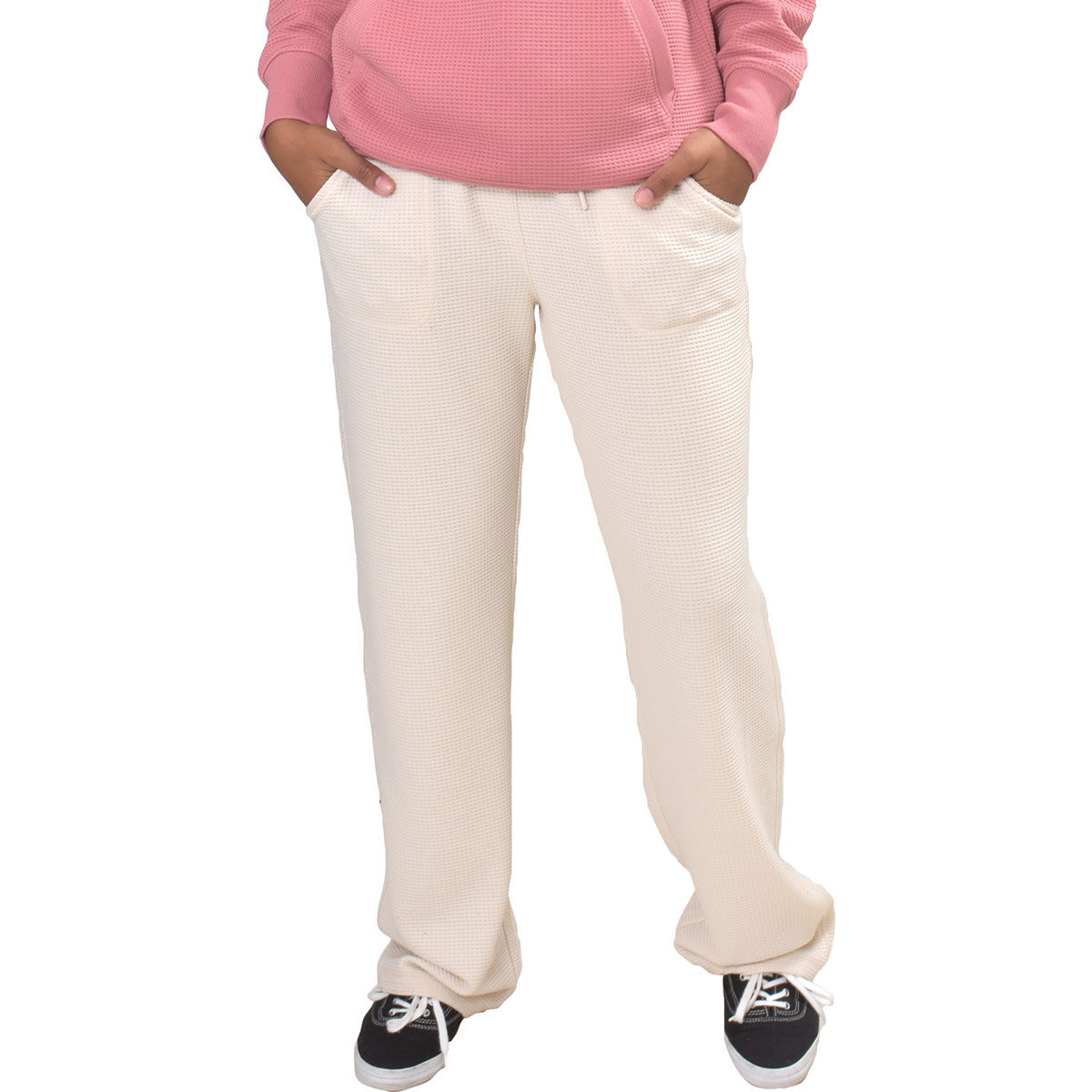 90 Degree Women's Waffle Wide Leg Pants