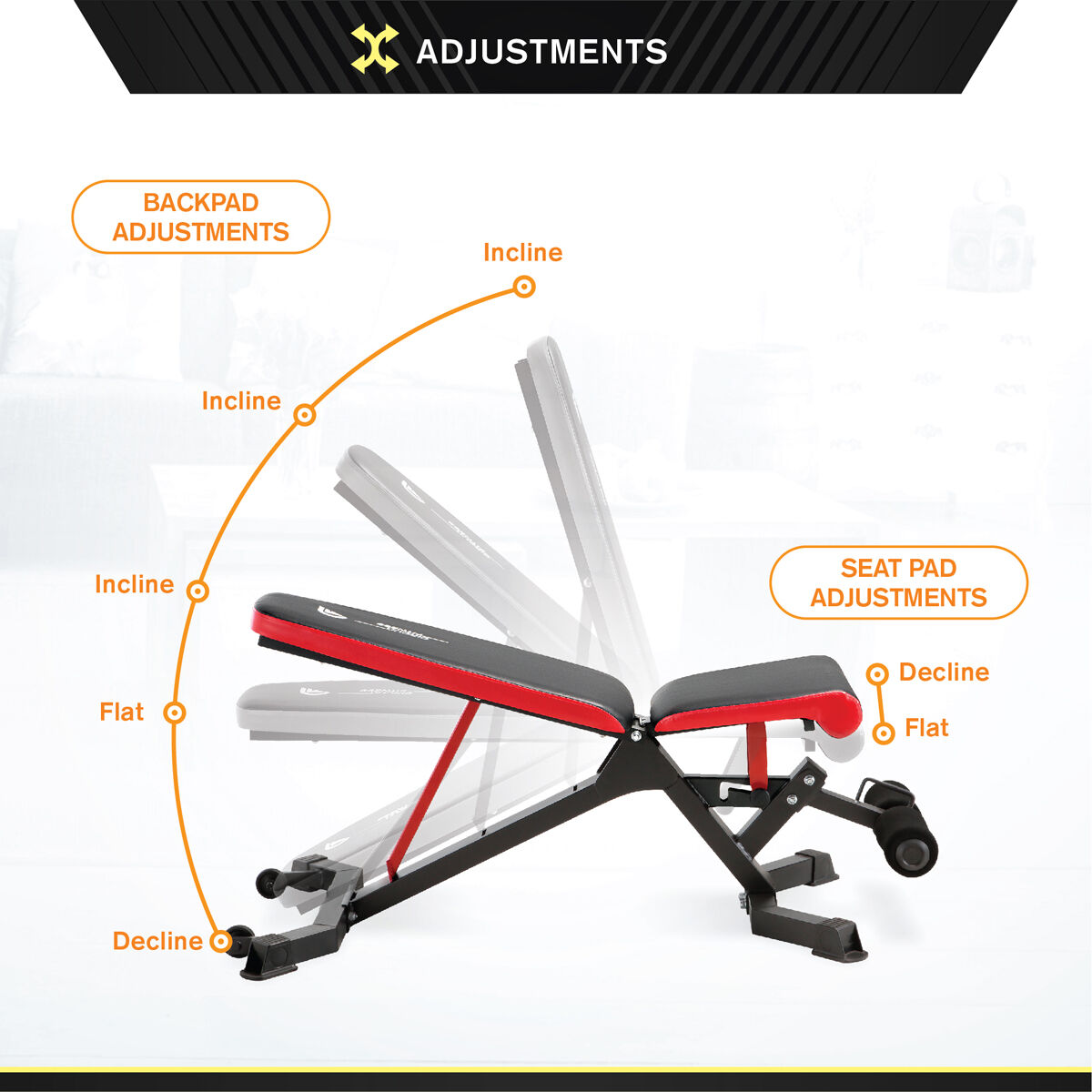 Circuit Fitness 5-Position Utility Weight Bench